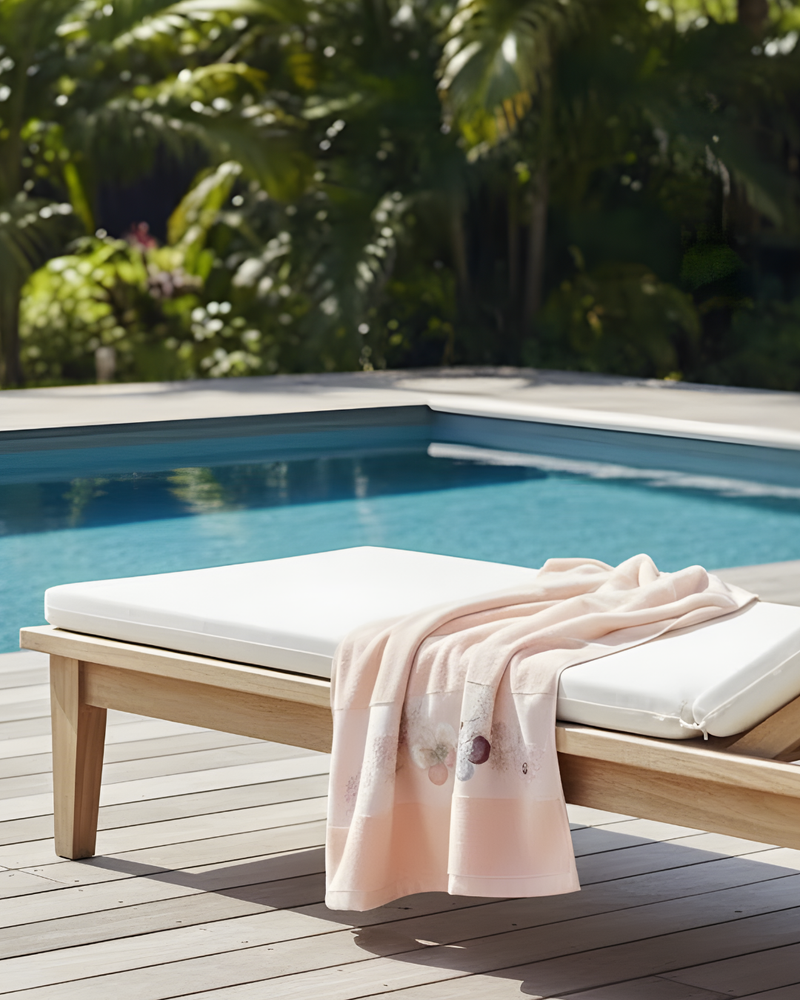 Luxury Floral Pool Towel