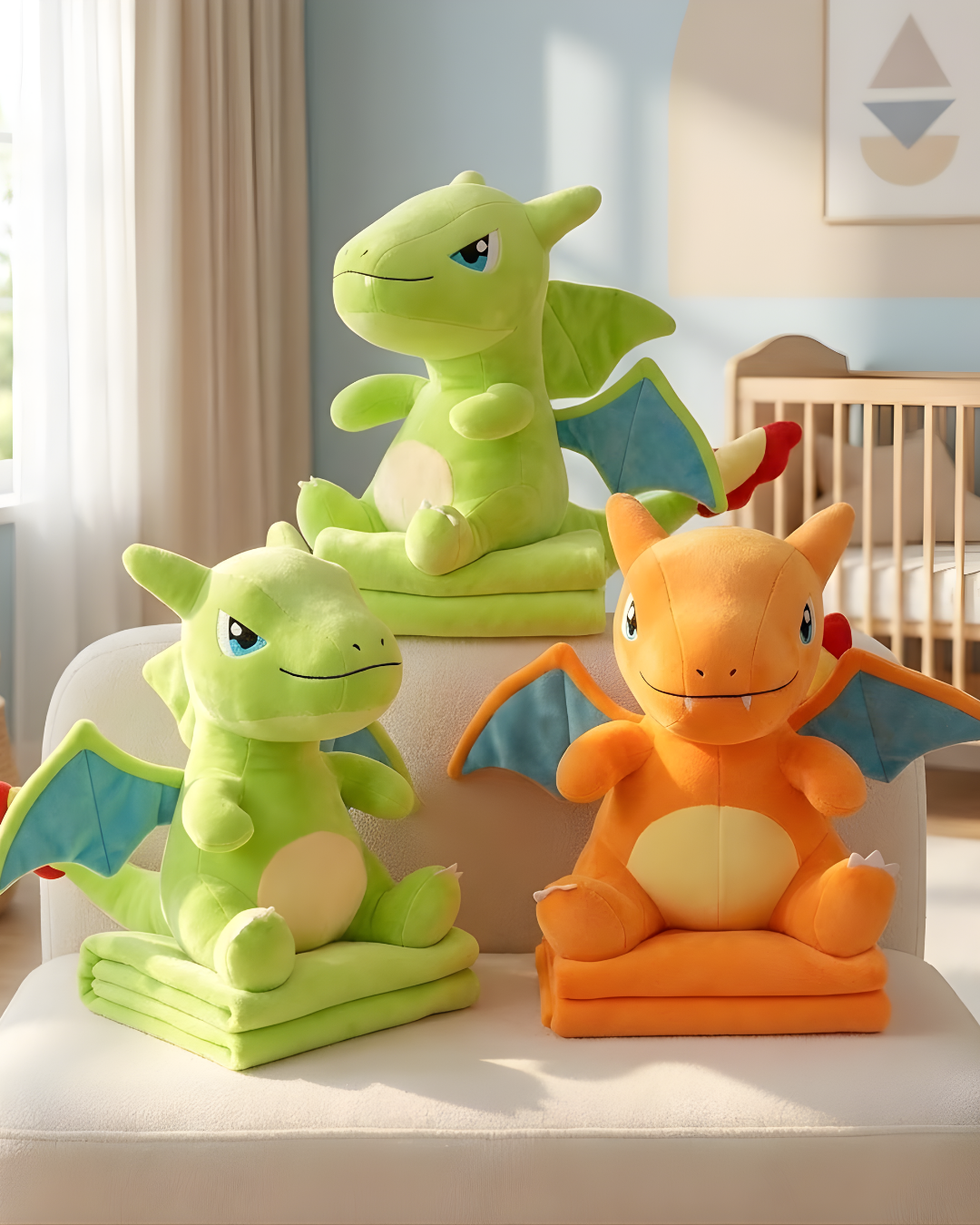 Dragon Plush Blanket Set