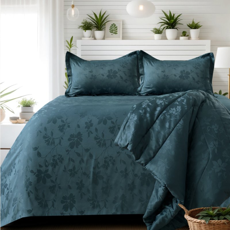 Luxury Damask 4-Piece Bedding Collection